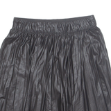 Womens A-Line Skirt Black Knee Length M