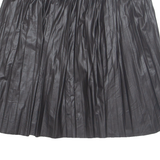 Womens A-Line Skirt Black Knee Length M