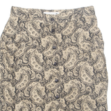HALF ON ROMA Womens Straight Skirt Brown Knee Length Viscose Crazy Pattern M