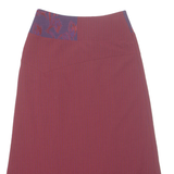 MADAME ZAZA OF MARSEILLE Womens A-Line Skirt Maroon Long UK 10