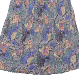 BAGHDADI Womens A-Line Skirt Blue Midi Floral L