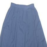 VICTORIA CANADA Womens A-Line Skirt Blue Midi Wool XS