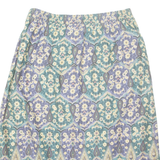 JANTZEN Womens A-Line Skirt Green Midi Crazy Pattern M