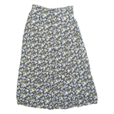 ERA Womens A-Line Skirt Blue Long Floral L