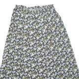 ERA Womens A-Line Skirt Blue Long Floral L
