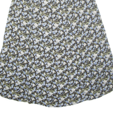 ERA Womens A-Line Skirt Blue Long Floral L