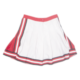 Womens Pleated Skirt Red Short XS