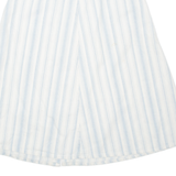 Womens A-Line Skirt Blue Long Striped M