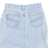 UNDERWOOD Womens Straight Skirt Blue Knee Length Denim M