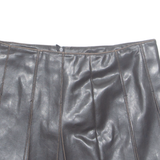 Womens Pleated Skirt Brown Short M