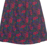 SAG HARBOR Womens A-Line Skirt Red Midi Floral M