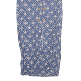 PASSPORTS Womens Straight Skirt Blue Long Crazy Pattern M