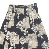ALFRED DUNNER Womens A-Line Skirt Brown Midi Floral UK 14