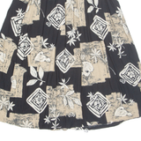 ALFRED DUNNER Womens A-Line Skirt Brown Midi Floral UK 14