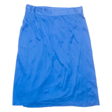 Womens Straight Skirt Blue Midi M