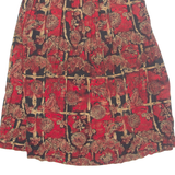 SAG HARBOR Womens A-Line Skirt Red Midi M