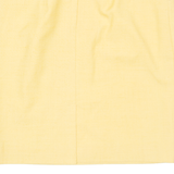 Belted Womens Straight Skirt Yellow Knee Length M