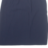 JEAN MUIR Womens Pencil Skirt Blue Knee Length M