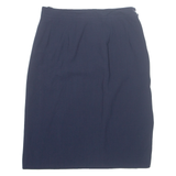 JEAN MUIR Womens Pencil Skirt Blue Knee Length M