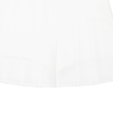 FASHION Womens Pleated Skirt White Short 2XL