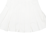 Womens Pleated Skirt White Short XS