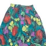BETTY BARCLAY Womens A-Line Skirt Green Midi Crazy Pattern M