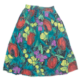 BETTY BARCLAY Womens A-Line Skirt Green Midi Crazy Pattern M