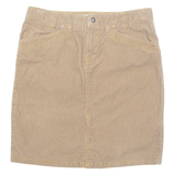 TOMMY HILFIGER Womens Straight Skirt Brown Knee Length Denim UK 8