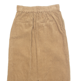 Womens Straight Skirt Brown Midi M