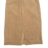 Womens Straight Skirt Brown Midi M