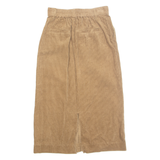 Womens Straight Skirt Brown Midi M