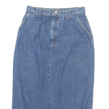 Womens Straight Skirt Blue Midi Denim M