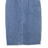 Womens Straight Skirt Blue Midi Denim M