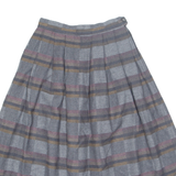 Womens A-Line Skirt Grey Midi Striped XS