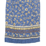 SAG HARBOR Womens Straight Skirt Blue Long Floral M