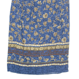 SAG HARBOR Womens Straight Skirt Blue Long Floral M
