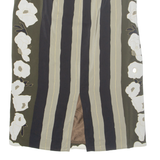 Womens Pencil Skirt Green Midi Floral M