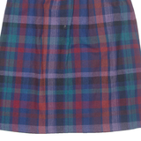 QUEENSWAY TO FASHION Womens A-Line Skirt Red Midi Check M