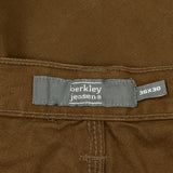 Berkley Jensen Carpenter Trousers - 34W 30L Brown Cotton