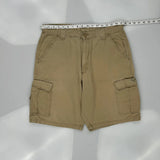 Wrangler Cargo Shorts - 34W 11L Khaki Cotton