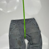 Carhartt Carpenter Trousers - 34W 30L Grey Cotton