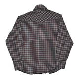 Wrangler Checked Flannel Shirt - Large Multicoloured Cotton