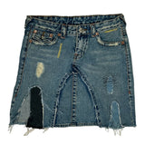 True Religion Mini Skirt - 29W UK 10 Light Wash Denim