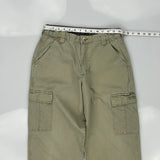 Wrangler Cargo Trousers - 28W UK 10 Khaki Cotton