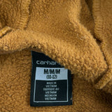 Age 10-12 Carhartt Spellout Hoodie - Medium Brown Cotton