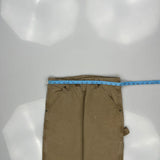 Wrangler Carpenter Trousers - 32W 30L Brown Cotton
