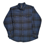 Dickies Checked Flannel Shirt - XL Black Cotton