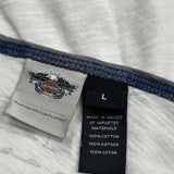 115 Years Anniversary Harley Davidson Graphic T-Shirt - Large Blue Cotton