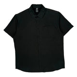Quiksilver Short Sleeve Shirt - XL Black Polyester