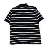 Tommy Hilfiger Striped Polo Shirt - XL Black Cotton
